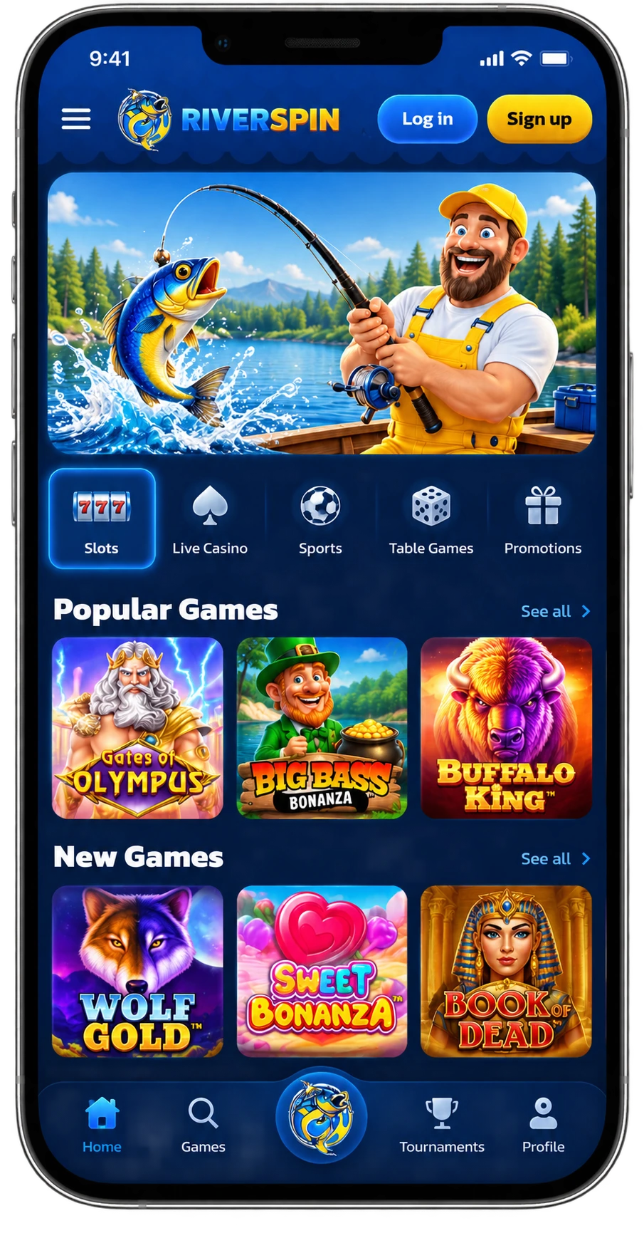 Download de Riverspin Casino App